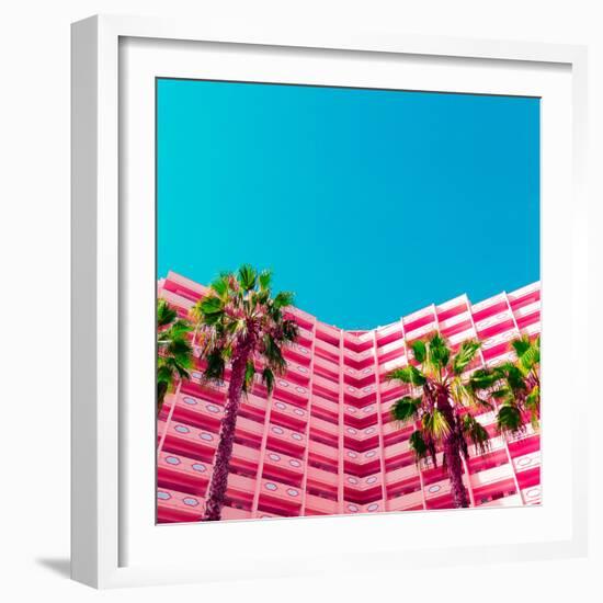 Palms and Hotel-Evgeniya Porechenskaya-Framed Photographic Print