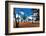 Palms And Lifeguard Hut, Luquillo Beach, Pr-George Oze-Framed Photographic Print