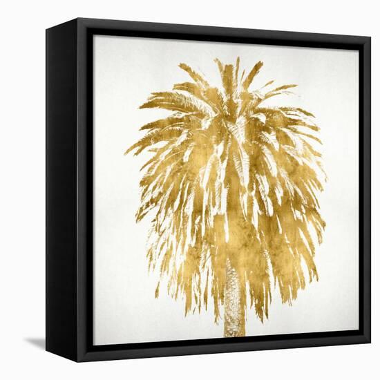 Palms In Gold III-Kate Bennett-Framed Stretched Canvas