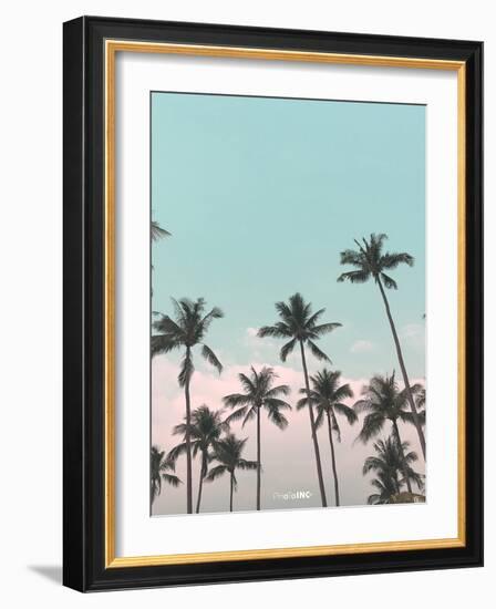 Palms in the City-PhotoINC Studio-Framed Art Print