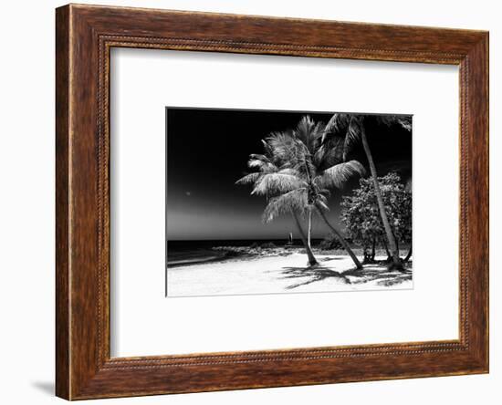 Palms on a White Sand Beach in Key West - Florida-Philippe Hugonnard-Framed Photographic Print