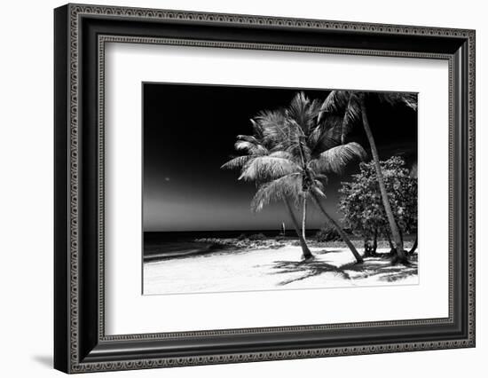 Palms on a White Sand Beach in Key West - Florida-Philippe Hugonnard-Framed Photographic Print