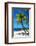 Palms on a White Sand Beach in Key West - Florida-Philippe Hugonnard-Framed Photographic Print