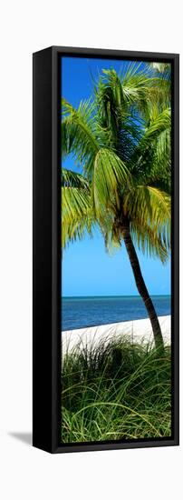 Palms on a White Sand Beach in Key West - Florida-Philippe Hugonnard-Framed Premier Image Canvas