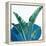 Palms On Blue 2 V2-Anne Bailey-Framed Stretched Canvas