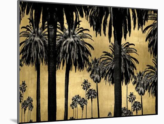Palms on Gold-Kate Bennett-Mounted Art Print