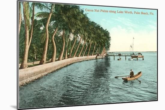 Palms on Lake Worth, Palm Beach, Florida-null-Mounted Art Print