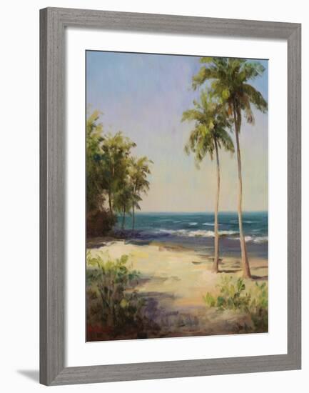 Palms On The Beach II-Karen Dupré-Framed Art Print