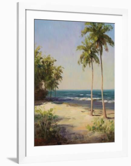 Palms On The Beach II-Karen Dupré-Framed Art Print