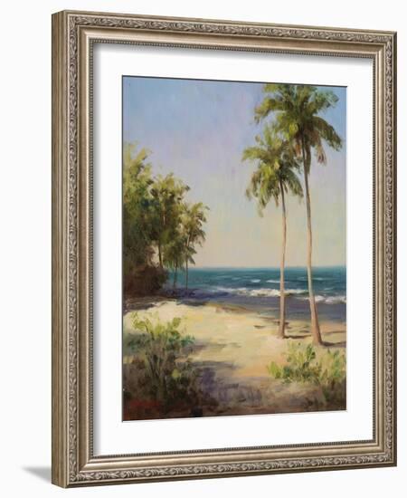 Palms on the Beach II-Karen Dupr?-Framed Art Print