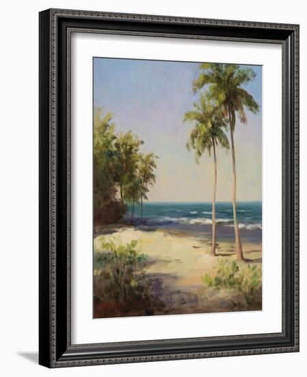 Palms on the Beach II-Karen Dupr?-Framed Art Print