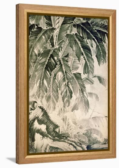 Palms Sumi on Paper-Jakuchu Ito-Framed Premier Image Canvas