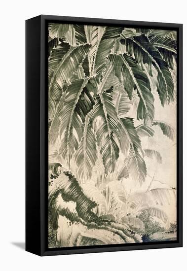 Palms Sumi on Paper-Jakuchu Ito-Framed Premier Image Canvas