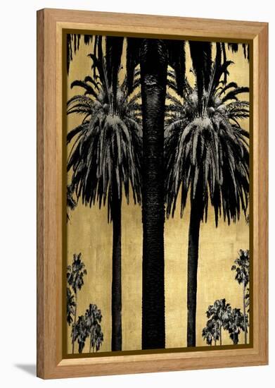 Palms with Gold I-Kate Bennett-Framed Stretched Canvas