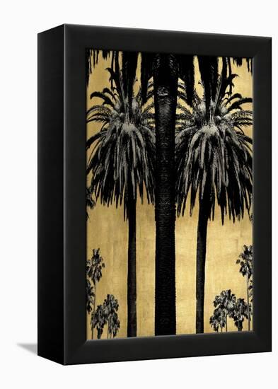 Palms with Gold I-Kate Bennett-Framed Stretched Canvas