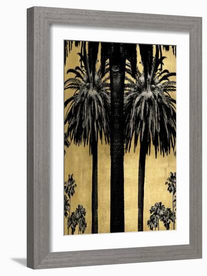 Palms with Gold I-Kate Bennett-Framed Art Print