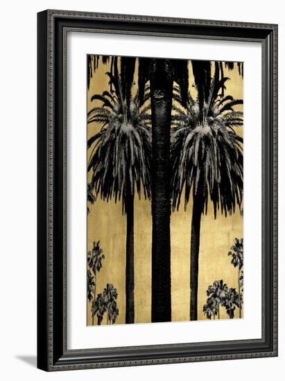 Palms with Gold I-Kate Bennett-Framed Art Print