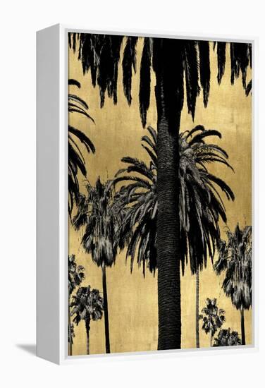 Palms with Gold II-Kate Bennett-Framed Stretched Canvas