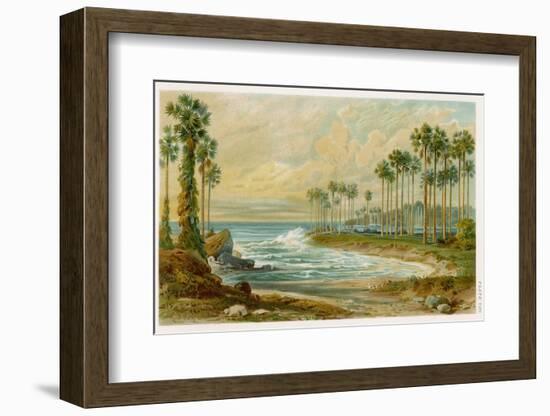 Palmyra Palms Provide Little Shade on a Sri Lanka Beach-Von Konigsbrunn-Framed Photographic Print