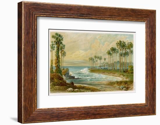 Palmyra Palms Provide Little Shade on a Sri Lanka Beach-Von Konigsbrunn-Framed Photographic Print