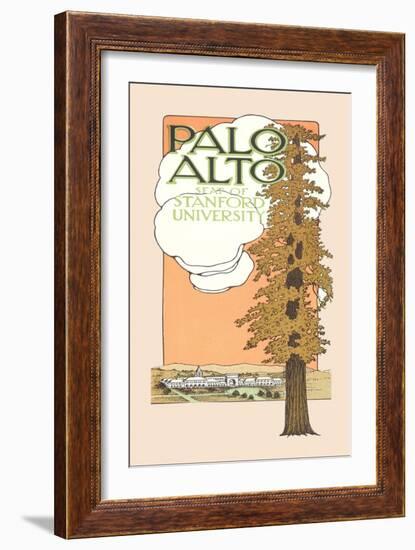 Palo Alto and Stanford University-null-Framed Art Print