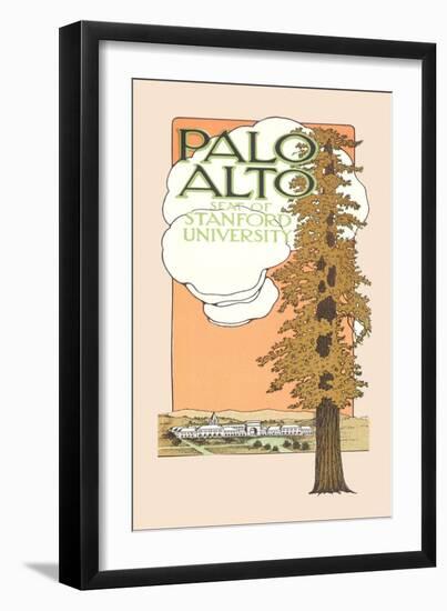 Palo Alto and Stanford University-null-Framed Art Print