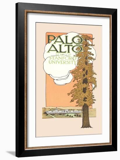 Palo Alto and Stanford University-null-Framed Art Print