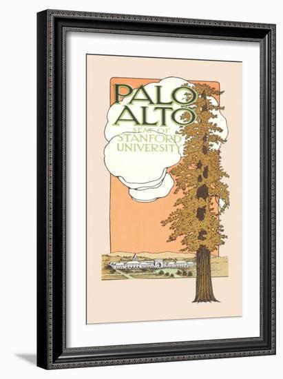 Palo Alto and Stanford University-null-Framed Art Print