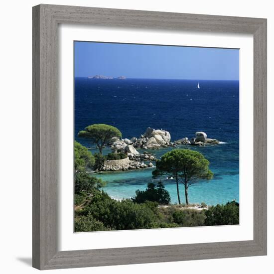 Palombaggia Beach, Near Porto Vecchio, South East Corsica, Corsica, France, Mediterranean, Europe-Stuart Black-Framed Photographic Print