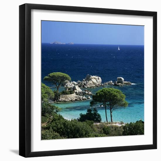 Palombaggia Beach, Near Porto Vecchio, South East Corsica, Corsica, France, Mediterranean, Europe-Stuart Black-Framed Photographic Print