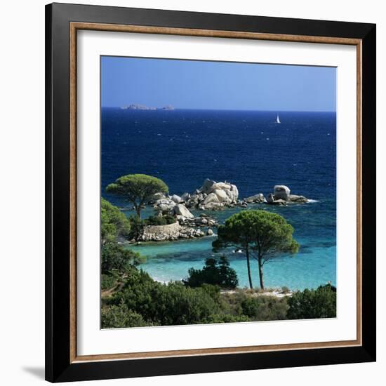 Palombaggia Beach, Near Porto Vecchio, South East Corsica, Corsica, France, Mediterranean, Europe-Stuart Black-Framed Photographic Print