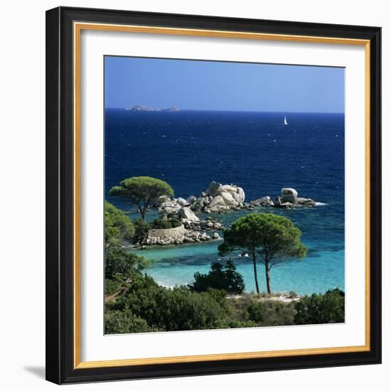 Palombaggia Beach, Near Porto Vecchio, South East Corsica, Corsica, France, Mediterranean, Europe-Stuart Black-Framed Photographic Print