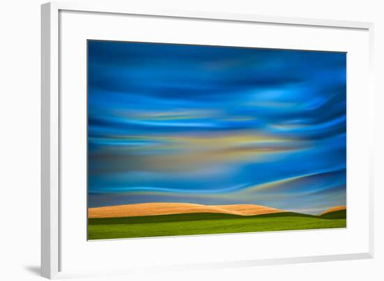 Palouse Abstract 1-Ursula Abresch-Framed Photographic Print