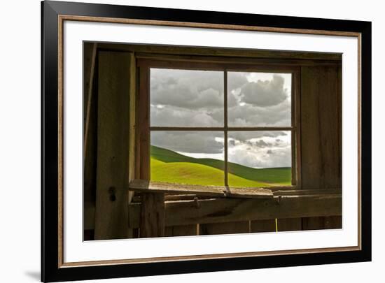 Palouse Barn-David Winston-Framed Art Print