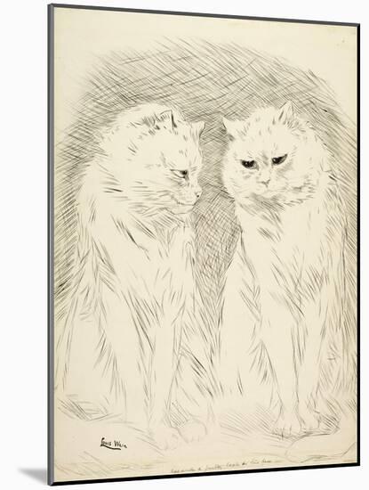 Pals-Louis Wain-Mounted Giclee Print