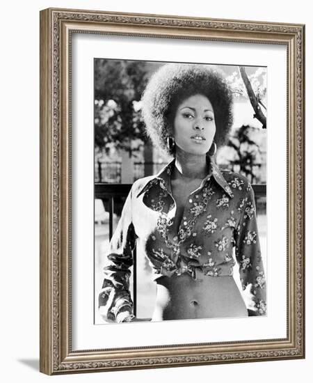 Pam Grier. "Coffy" [1973], Directed by Jack Hill.-null-Framed Photographic Print