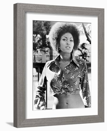 Pam Grier. "Coffy" [1973], Directed by Jack Hill.-null-Framed Photographic Print