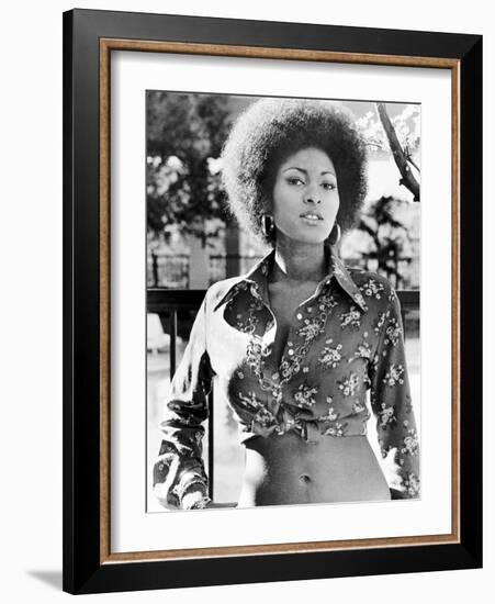 Pam Grier. "Coffy" [1973], Directed by Jack Hill.-null-Framed Photographic Print