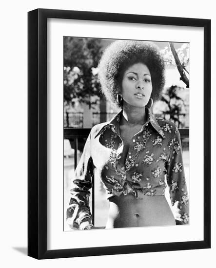 Pam Grier. "Coffy" [1973], Directed by Jack Hill.-null-Framed Photographic Print