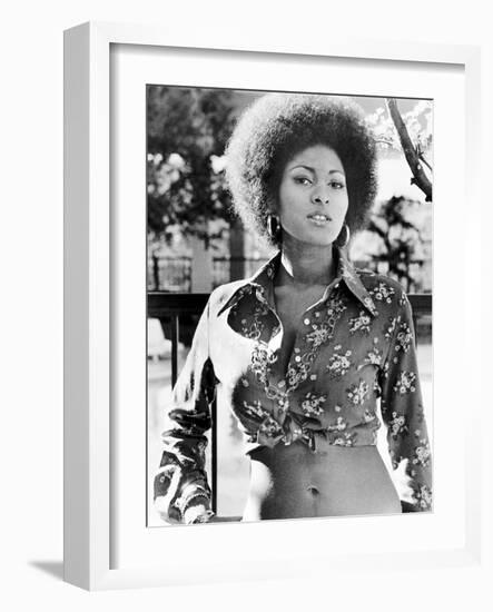 Pam Grier. "Coffy" [1973], Directed by Jack Hill.-null-Framed Photographic Print