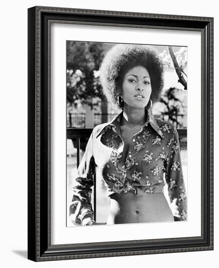 Pam Grier. "Coffy" [1973], Directed by Jack Hill.-null-Framed Photographic Print