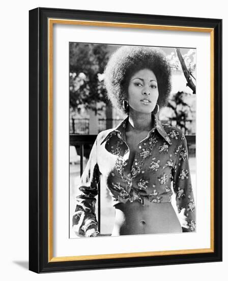 Pam Grier. "Coffy" [1973], Directed by Jack Hill.-null-Framed Photographic Print