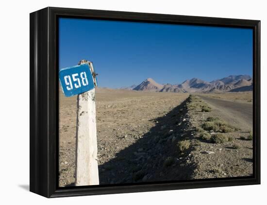Pamir Highway, the Pamirs, Tajikistan, Central Asia-Michael Runkel-Framed Premier Image Canvas
