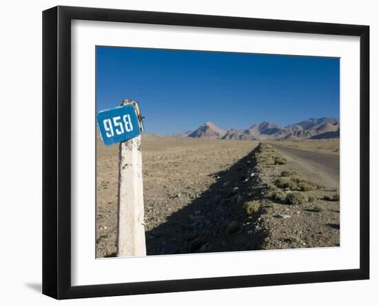 Pamir Highway, the Pamirs, Tajikistan, Central Asia-Michael Runkel-Framed Photographic Print