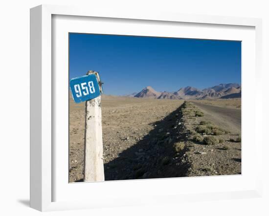 Pamir Highway, the Pamirs, Tajikistan, Central Asia-Michael Runkel-Framed Photographic Print