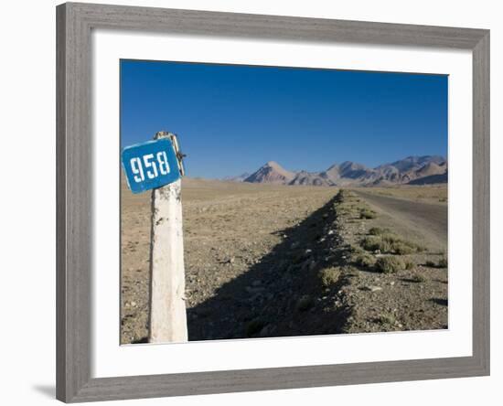 Pamir Highway, the Pamirs, Tajikistan, Central Asia-Michael Runkel-Framed Photographic Print