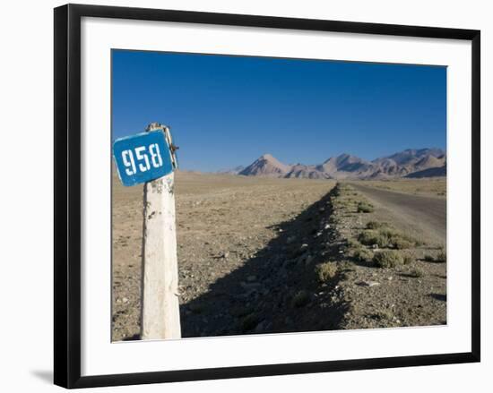 Pamir Highway, the Pamirs, Tajikistan, Central Asia-Michael Runkel-Framed Photographic Print