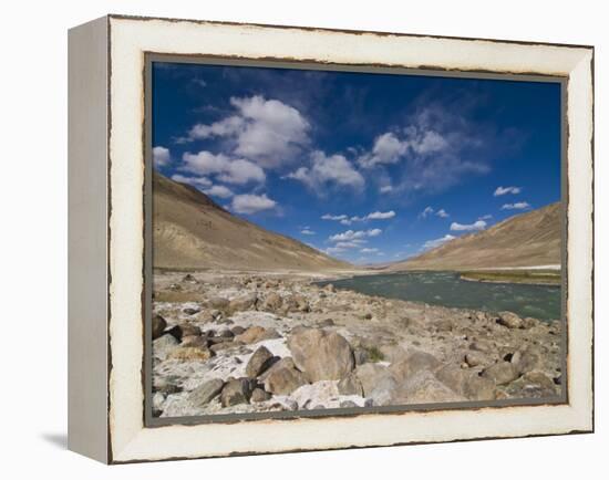 Pamir River, Tajikistan, Central Asia-Michael Runkel-Framed Premier Image Canvas