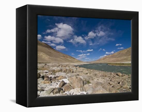 Pamir River, Tajikistan, Central Asia-Michael Runkel-Framed Premier Image Canvas
