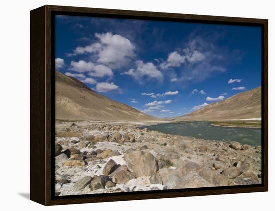 Pamir River, Tajikistan, Central Asia-Michael Runkel-Framed Premier Image Canvas